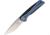 CH Knives Linerlock Folding Knife, 3.5in Stonewash 154Cm SS Blade, Pocket Clip, Black, Blue, White G10 Handle, CH3511-154
