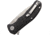 CH Knives Linerlock Folding Knife, 3.5in Stonewash D2 Tool Steel Blade, Black G10 Handle, Pocket Clip, CH3504-BK