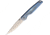 CH Knives Mini Framelock Damascus Folding Knife, 2.25in Damascus Steel Blade, Blue Anodized Titanium Handle, Thumb Stud, Gift Tin., MINI