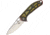 CH Knives Tiium Framelock Folding Knife, 3.75in Stonewash D2 Tool Steel Blade, Spectrum Anodized Titanium, CH3509