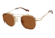 Champion Eyes CU1003H Progressive Prescription Eyeglasses - Frame GOLD, Size 47/20mm CU1003H01