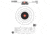 Champion Traps and Targets 50 Foot Pistol Slowfire Orange Bullseye 100 Per Pack