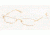 Chaps CP2021 Eyeglasses Styles Gold Frame w/Non-Rx 48 mm Diameter Lenses, 106-4817