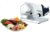 Chefs Choice EdgeCraft Model E615 Premium Electric Food Slicer - 7 Blade, 100 Watts, Die Cast Body, Aluminum Food Pusher, Adjustable Thickness Control, Aluminum, 7in, SLE615SS13