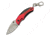 China Made Camper Linerlock Red Folding Knife, 1.75 satin finish 440 stainless blade, Black and red aluminum handle, 211516-RD