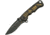 China Made Folder Gold Mason Symbol Folding Knife, 3.5in Black SS Drop Point, Black Aluminum, Black, 300423-GD