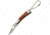 China Made Keychain Folder Brown, 210879BR