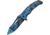 China Made Skull Linerlock A/O Blue