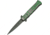 China Made Transform I A/O Green Folding Knife,3.75in,Stainless Steel,Standard Edge,Black Stonewash,Dark Gray,Aluminum Handle CN300346GN