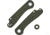 Chroma Scales Elementum OD Green Frag Handle Scales, Textured Nylon PA12, 1004-0030-008-BA
