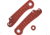 Chroma Scales Elementum Red Handle Scales, Textured Nylon PA12, 1004-0013-018-BA