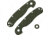 Chroma Scales RAT II OD Green Frag Handle Scales, Textured Nylon PA12, 1006-0030-008-GA