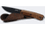 CIMO Borba Fixed Blade Knife, 9in Overall, 5in Black Finish SS Blade, Brown Wood Handle, Brown Leather Belt Sheath, 4041/5 MAD-PT