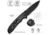 CIVIVI Hyperpulse Flipper &amp; Thumb Stud &amp; Button Lock Knife Black Aluminum Handle 3.5inch Black Stonewashed 14c28n Blade C23087a-1