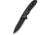 CIVIVI Hyperpulse Folding Knife, 3.5in, 14C28N, Drop Point Blade, Black Aluminum Handle, C23087A-1