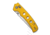 CIVIVI Noctis Thumb Stud &amp; Crossbar Lock Knife Yellow G10 Handle 2.98inch Satin Finished Nitro-v Blade