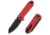 CIVIVI Yonder Thumb Stud &amp; Crossbar Lock Knife Red G10 Handle 2.88inch Black Stonewashed 14c28n Blade