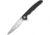 CJRB Briar Linerlock Black D2 Folding Knife, 3.75 stonewash finish D2 tool steel blade, Black textured G10 handle, J1902-BKF