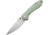 CJRB Feldspar Linerlock Jade Folding Knife, 3.5 stonewash finish D2 tool steel blade, Jade G10 handle, J1912-NTG