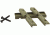 Cloud Defensive Light Control System Mount for Streamlight Dual Function Tape Switch, OD Green LCSmk2k-od