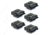 Cyclops Ultimate Mini Hat Clip Lights, 2 Black/White, 1 Green, 1 Red, 1 Blue, CYC-HCPACK