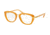 Coach HC6106BF Single Vision Prescription Eyeglasses 5455-53 - Amber/Gold Frame