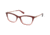 Coach HC6107 Single Vision Prescription Eyeglasses, 54mm, Pink Gradient With Glitter, HC6107-5551-54-SV