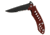 Coast Compact Tacitcal, Red Handle &amp; Blade, ComboEdge CT-C20146PL