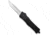 Cobra Tec Knives CTK-1 OTF Large Knife, 3.75, D2 Steel, Partially Serrated, Drop Point, Aluminum Alloy Black Handlle, LBCTK1LDS