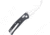 CobraTec Knives EDC Scout Bar Lock Folding Knife, 3.125 in, VG10, Drop Point Blade, Black Grivory Handle, CTSCTGRVBLKBAR