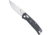 CobraTec Knives EDC Scout Bar Lock Folding Knife, 3.125 in, VG10, Drop Point Blade, Black Grivory Handle, CTSCTGRVBLKBAR