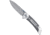 CobraTec Knives Emperor Assisted Opening Folding Knife, 3in, VG-10 SS, Drop Point, Titanium/Carbon Fiber, Grey Handle, CTEMPDAMDNS