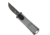 CobraTec Knives California 952 OTF Automatic Folding Knife, 1.75in, Stonewashed D2 Steel, Non-Serrated Drop Blade, Grey, CALI952GRYDNS