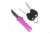 CobraTec Knives 929TB California OTF Automatic Folding Knife, 1.75in, Stonewashed D2 Steel, Non-Serrated Drop Blade, Purple, CALI929TBPURDNS