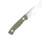 CobraTec Knives Koonsman Fixed Blade Knife, 4 in Blade, D2, OD Green, CTKMNODG