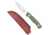 CobraTec Knives Koonsman Fixed Blade Knife, 4 in Blade, D2, OD Green, CTKMNODG