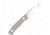 CobraTec Knives Koonsman Fixed Blade Knife, 4 in Blade, D2, Tan, CTKMNTAN
