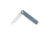 CobraTec Knives Large Kuzio Automatic Folding Knife, 3.75in, D2 Lightly Stonewashed, Drop Not Serrated Blade, Grey Handle, CTKUZIOGRYDNS