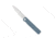 CobraTec Knives Large Kuzio Automatic Folding Knife, 3.75in, D2 Lightly Stonewashed, Drop Not Serrated Blade, Grey Handle, CTKUZIOGRYDNS