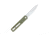 CobraTec Knives Large Kuzio Automatic Folding Knife, 3.75in, D2 Lightly Stonewashed, Drop Blade, Od Green Handle, CTKUZIOODGDNS