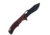 Cobratec Knives Cobratec Nighthawk Folder 3.62 Black D2 Blade/red G-10