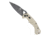 CobraTec Knives Ryker Automatic Folding Knives, 3.75in, D2 Stonewashed, Drop Point Blade, Tan Handle, TANAFRYK