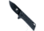 Cobratec Knives Small Riptide Folding Knife, 2in, D2 Steel Blade, Drop Point Blade, Black Finish, Black Handle, SCTRTDD2BLK