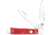 CobraTec Knives Traditional Two Blade Trapper Folding Knife, 2.93in, 2.87in, VG10, Clip Point, Spey, G-10 Red Handle, CTTDTRPREDBN