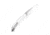 CobraTec Knives Cyclone Hidden Release OTF Automatic Folding Knife, 3in, Plain Satin D2 Steel, Drop Point Blade, 4 in Aluminum, White Handle, CTCLNHRSIL