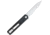 CobraTec Knives Large Kuzio Automatic Folding Knife, 3.75in, D2 Lightly Stonewashed, Drop Blade, Black Handle, CTKUZIOBLKDNS
