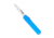 CobraTec Knives Large Enforcer OTF Automatic Folding Knife, 3.25in, M390 Steel, Drop Non-Serrated, Blue Handle, CTEBLUM390DNS