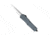 CobraTec Knives FS-3 Large OTF Automatic Folding Knife, 3.5in, D2 Steel, Drop Serrated Blade, Grey Handle, LGYFS-3DS