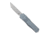 CobraTec Knives Medium FS-X Gen II OTF Automatic Folding Knife, 3in, Stonewashed D2 Steel, Tanto Non-Serrated Blade, Aircraft Aluminum, Grey Handle, MGRYFS-XGEN2TNS