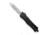 CobraTec Knives CTK-1 Small OTF Automatic Folding Knives, 2.75in, D2 Steel, Dagger Non-Serrated Blade, Black Handle, SBCTK-1SDAGNS